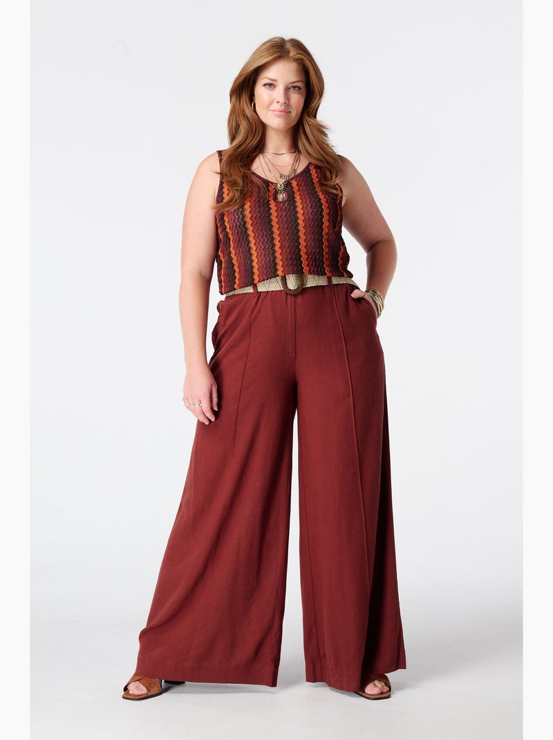 Ms mode débardeur avec imprimé zigzag Rouge brique - Kiabi