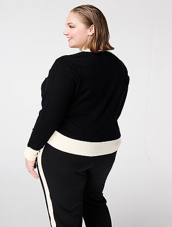 MS MODE Gilet Cardigan avec boutons