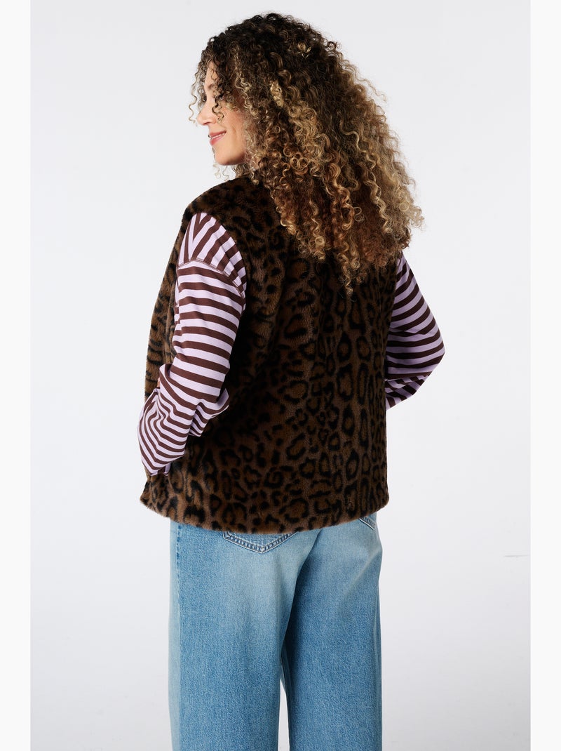 Ms mode gilet duveteux Multicolore - Kiabi
