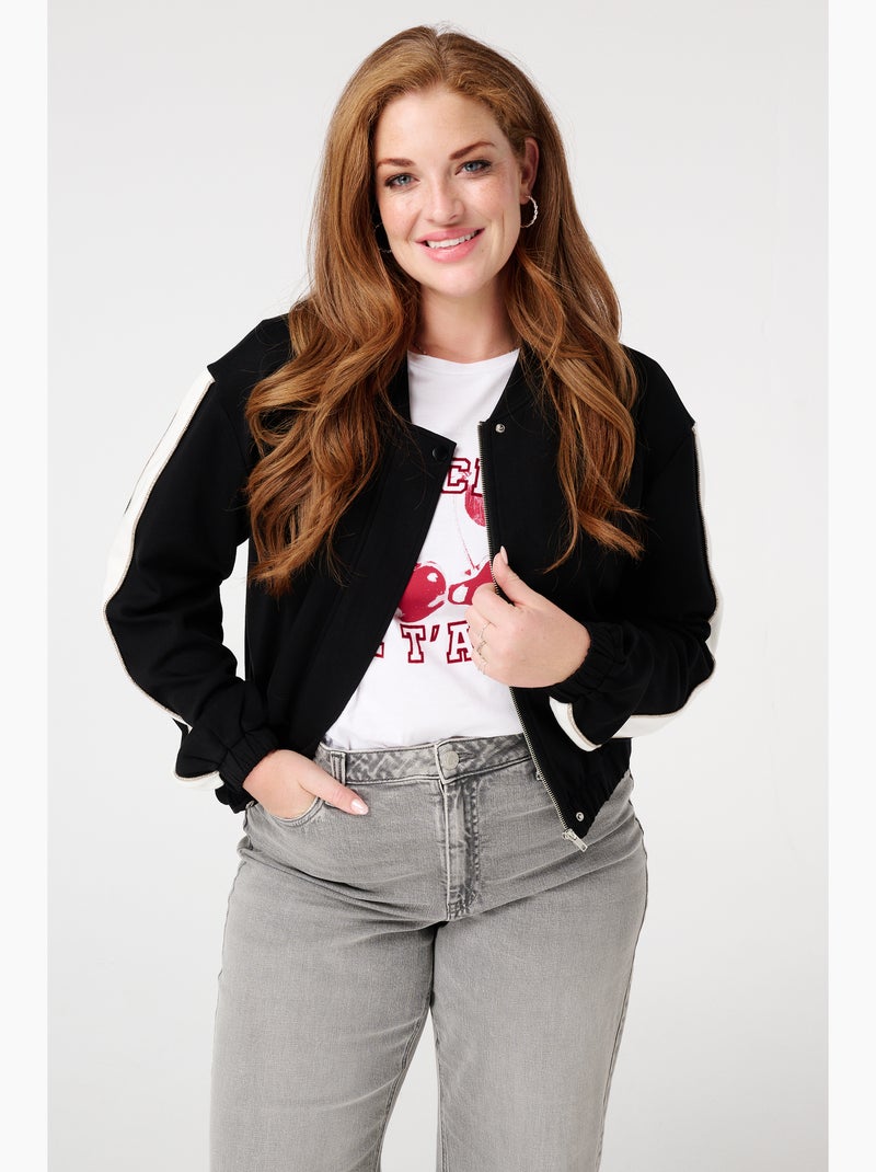Cardigan Femme Grande Taille LEEBE – Gilet Imprimé Manches Longues, Tailles 1XL à 5XL