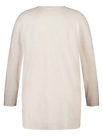 MS MODE Gilet Long gilet avec poches