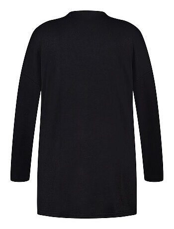 MS MODE Gilet Long gilet avec poches