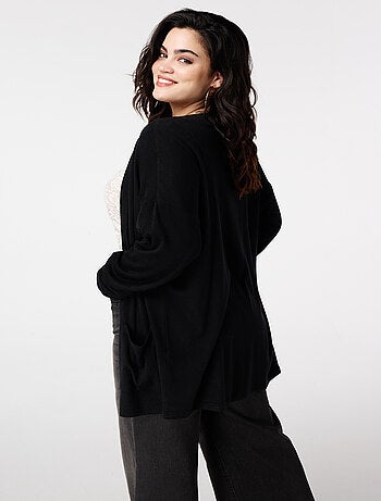 MS MODE Gilet Long gilet avec poches