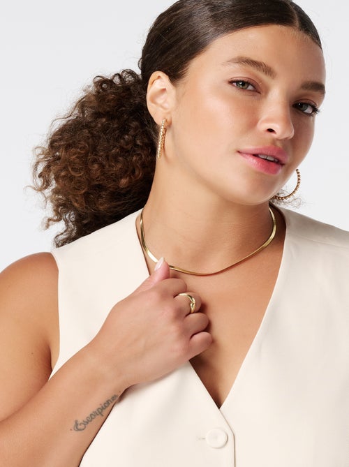 MS MODE Gilet sans manches Cardigan avec fermeture à boutons - Kiabi