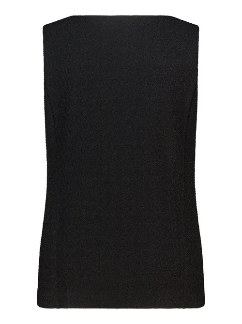 MS MODE Gilet sans manches Gilet avec boutons et lurex - Kiabi