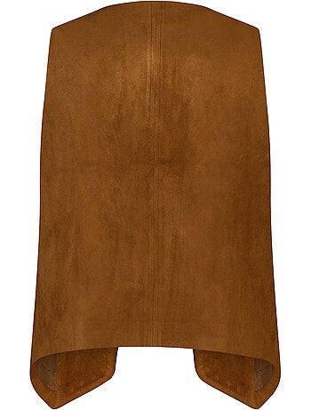Ms Mode Gilet Sans Manches gilet avec broderies et clous