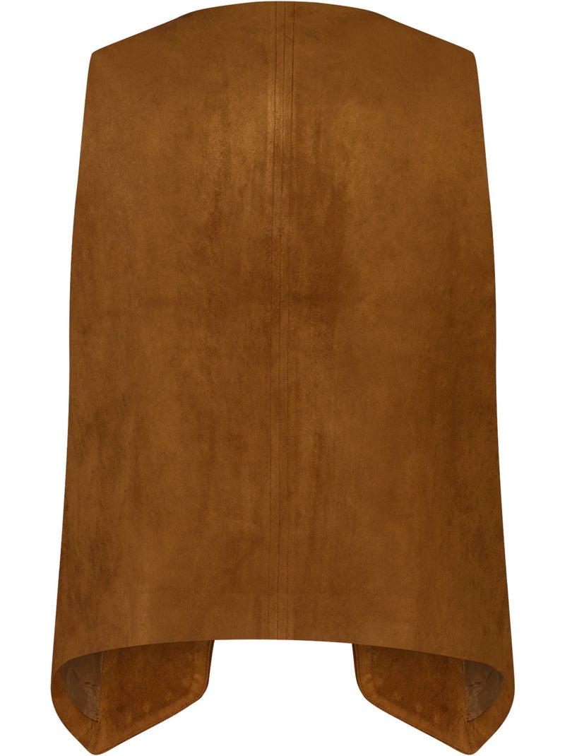 Ms Mode Gilet Sans Manches gilet avec broderies et clous Camel - Kiabi