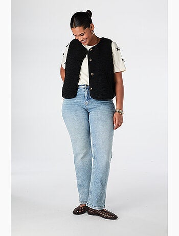 Ms Mode Gilet Sans Manches gilet teddy