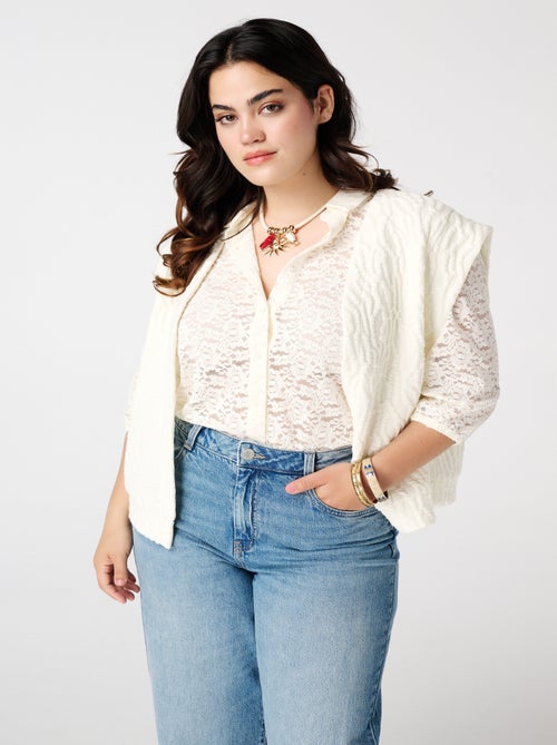 MS MODE Gilet sans manches Gilet texturé - Kiabi