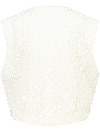 MS MODE Gilet sans manches Gilet texturé