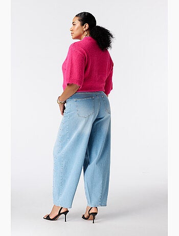 Ms mode jean barrel avec clous