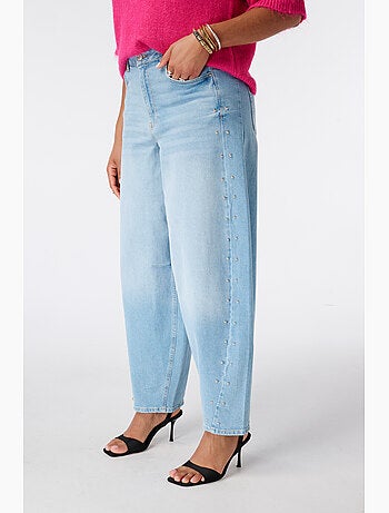 Ms mode jean barrel avec clous