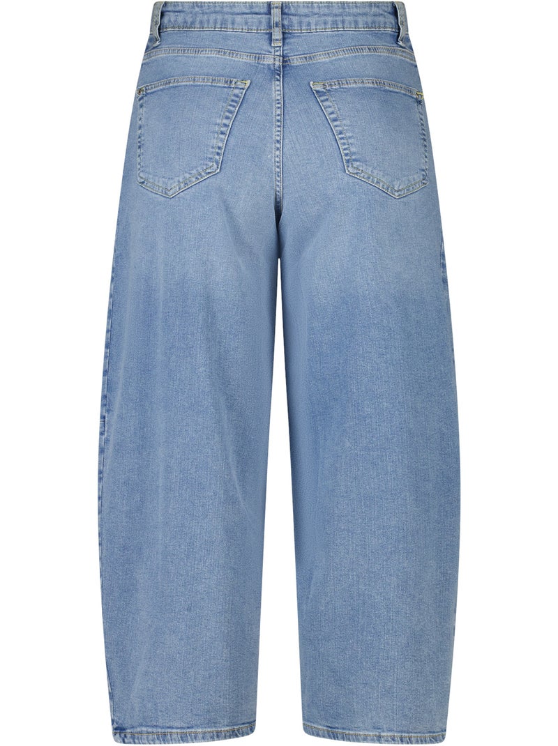 Ms mode jean barrel Bleu denim - Kiabi
