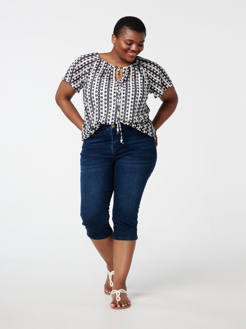 MS MODE Jean Capri jeans avec stretch - Kiabi