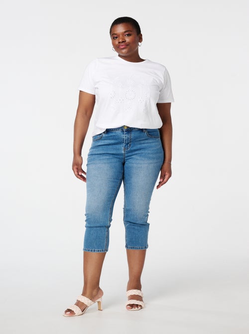 MS MODE Jean Capri jeans avec stretch - Kiabi