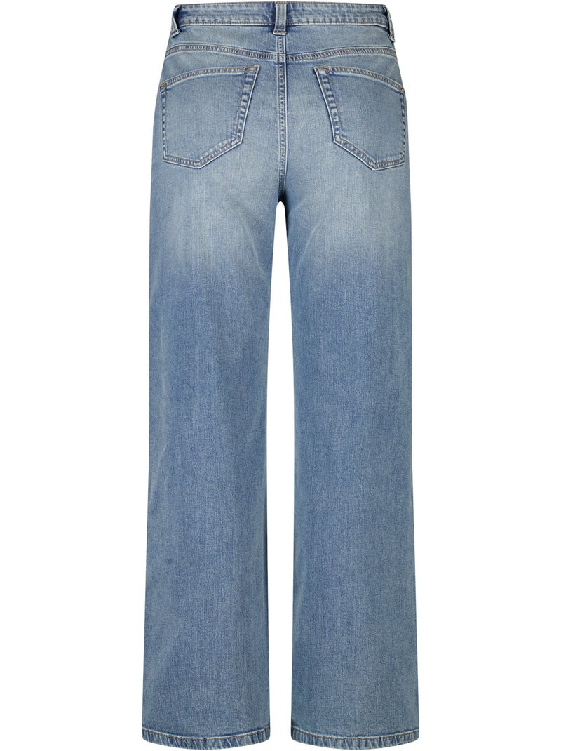 Ms mode jean droit avec clous Bleu denim - Kiabi
