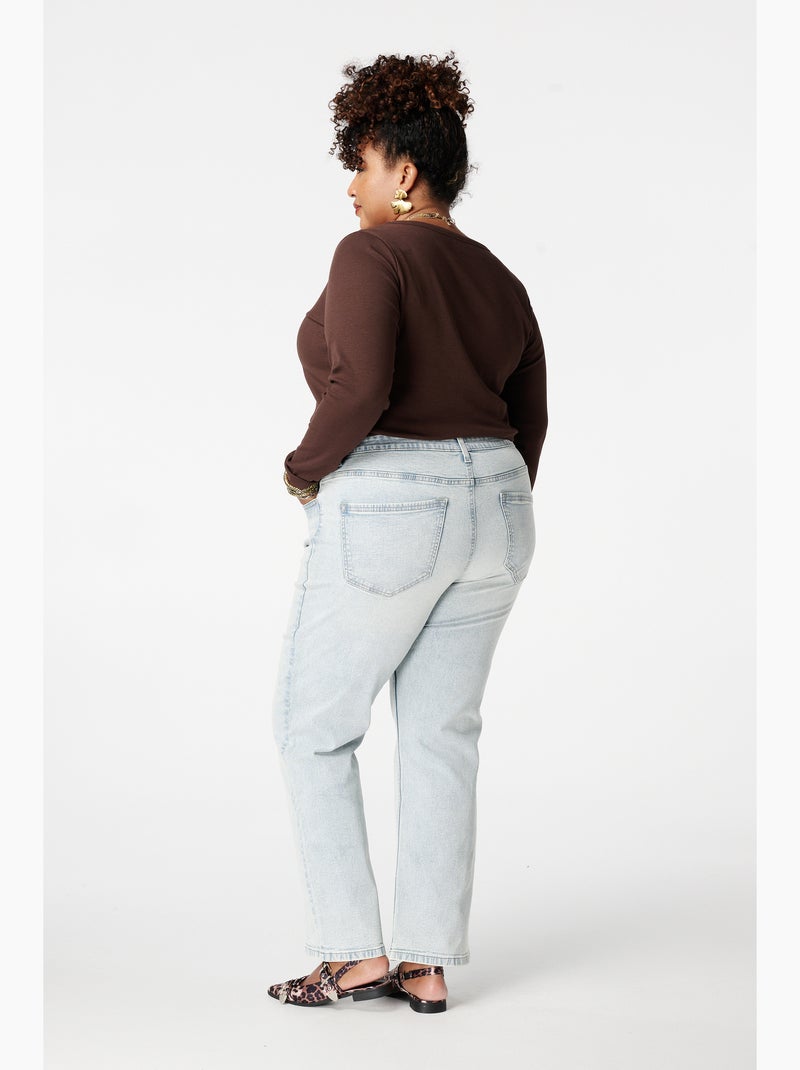 Ms mode jean droit lily Bleu denim - Kiabi
