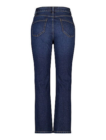 MS MODE Jean Jean à jambe droite et taille moyenne