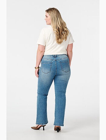 MS MODE Jean Jean à jambe évasée JASMIN