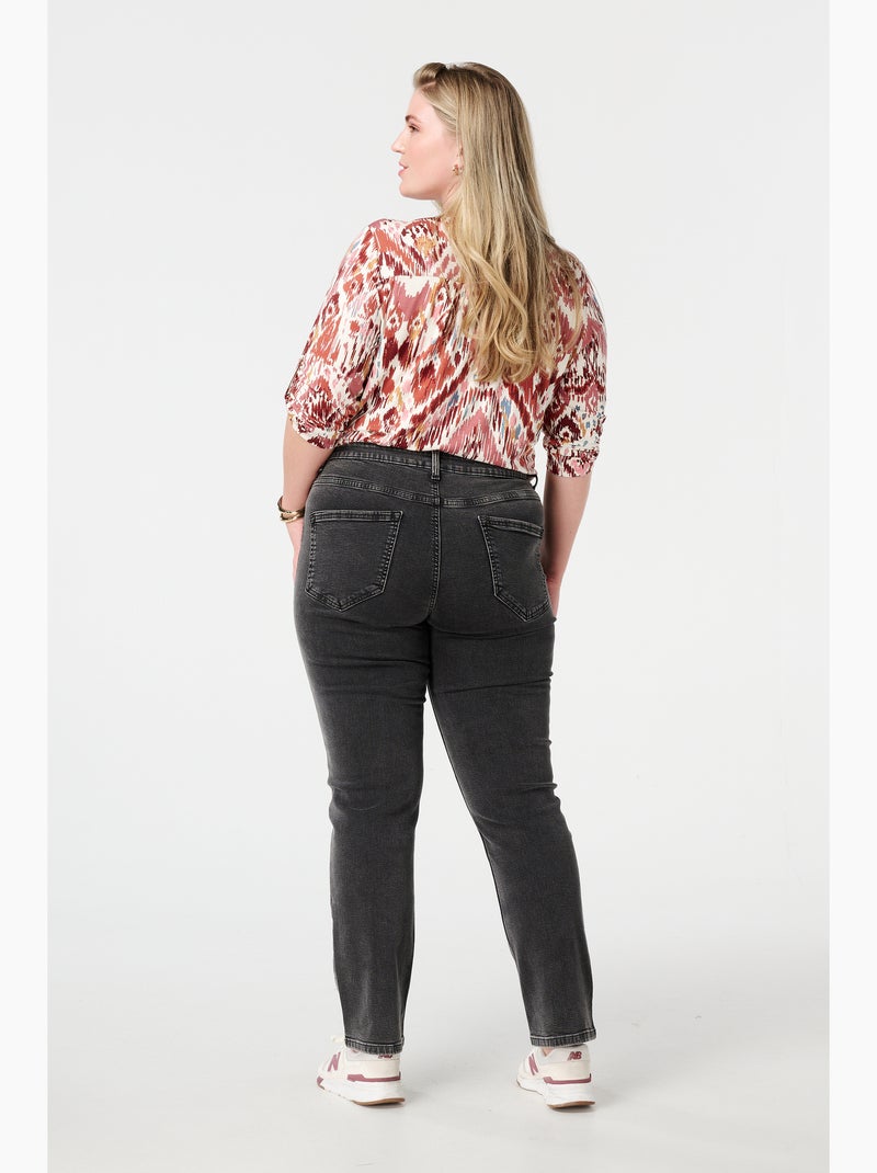 MS MODE Jean Jean à jambes droites LILY Gris - Kiabi