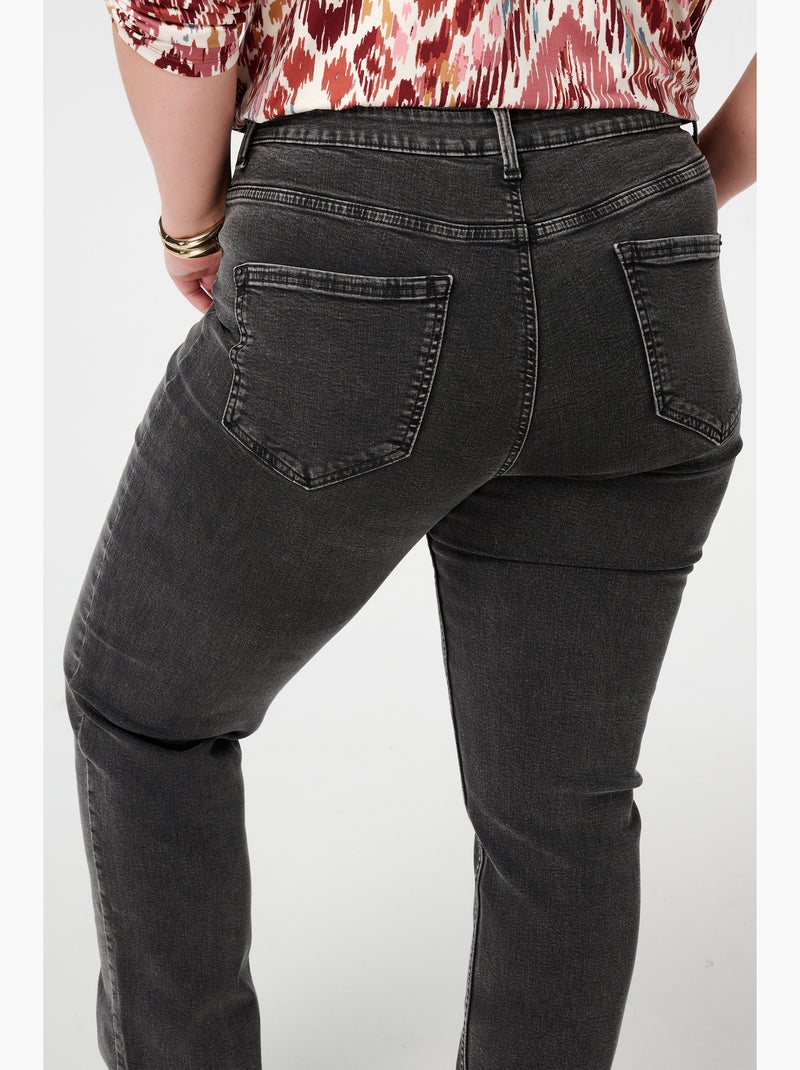 MS MODE Jean Jean à jambes droites LILY Gris - Kiabi