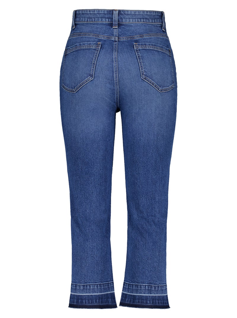 MS MODE Jean Jean cropped droit Bleu roi - Kiabi
