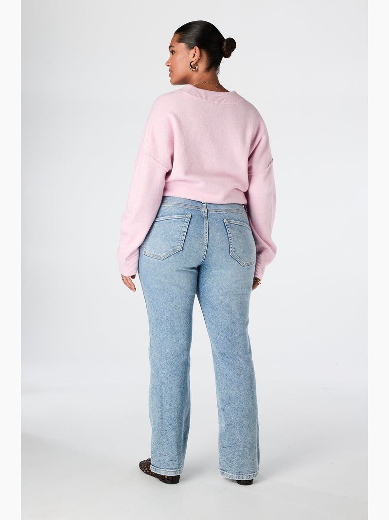 Ms Mode Jean jean droit Bleu denim - Kiabi