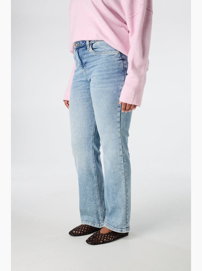 Ms Mode Jean jean droit Bleu denim - Kiabi
