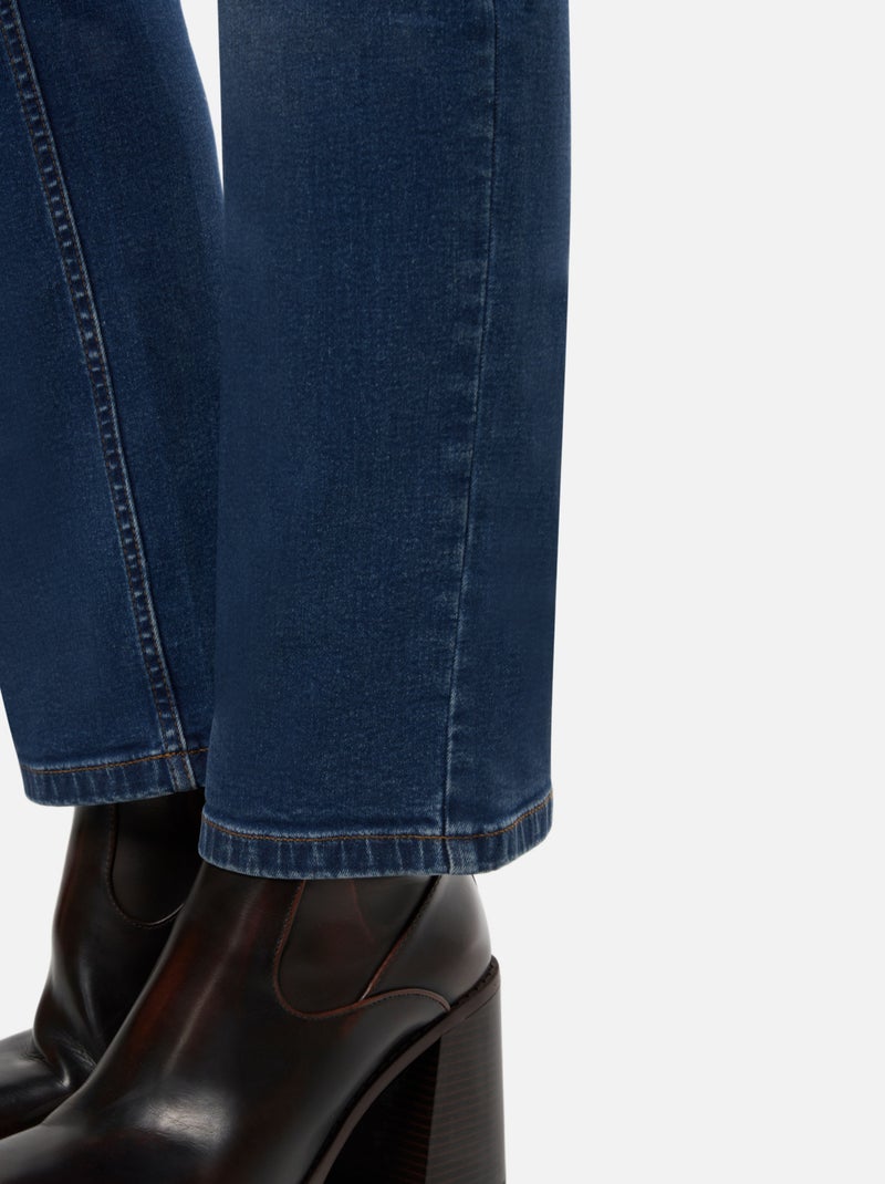 MS MODE Jean Jean droit LILY Bleu denim - Kiabi