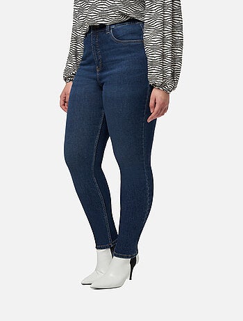 MS MODE Jean Jean skinny taille haute CHERRY