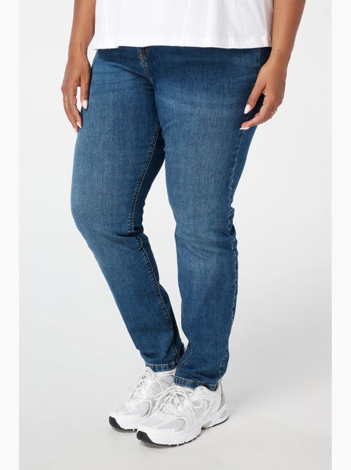 Ms Mode Jean jean skinny taille haute cherry - Kiabi Ms Mode Jean jean skinny taille haute cherry - Kiabi