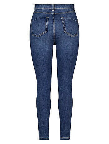 MS MODE Jean Jean skinny taille haute CHERRY