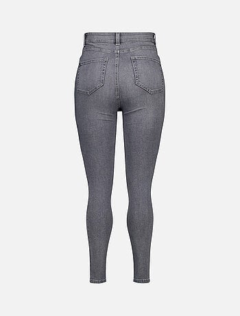 MS MODE Jean Jean skinny taille haute CHERRY