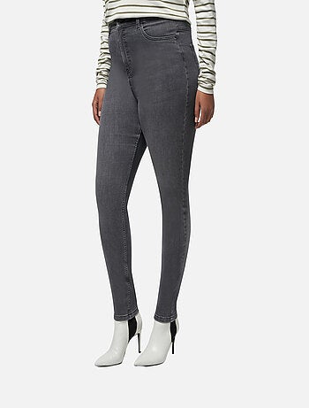 MS MODE Jean Jean skinny taille haute CHERRY