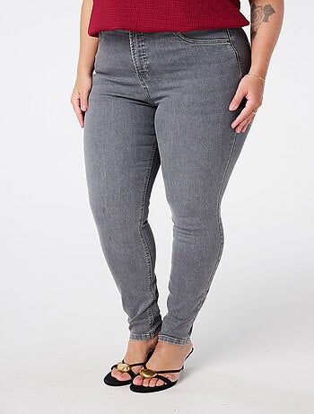 MS MODE Jean Jean skinny taille haute CHERRY