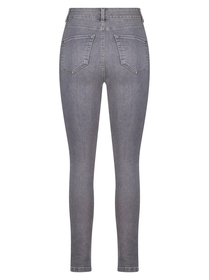 MS MODE Jean Jean skinny taille haute CHERRY Gris - Kiabi