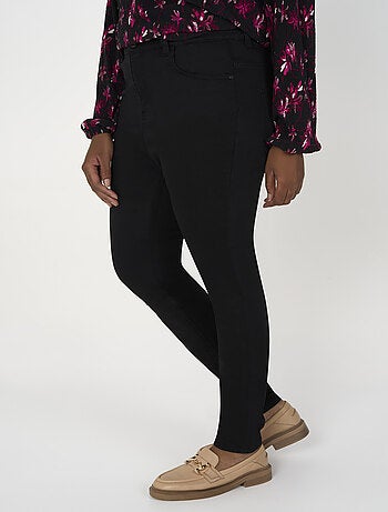 MS MODE Jean Jean skinny taille haute CHERRY