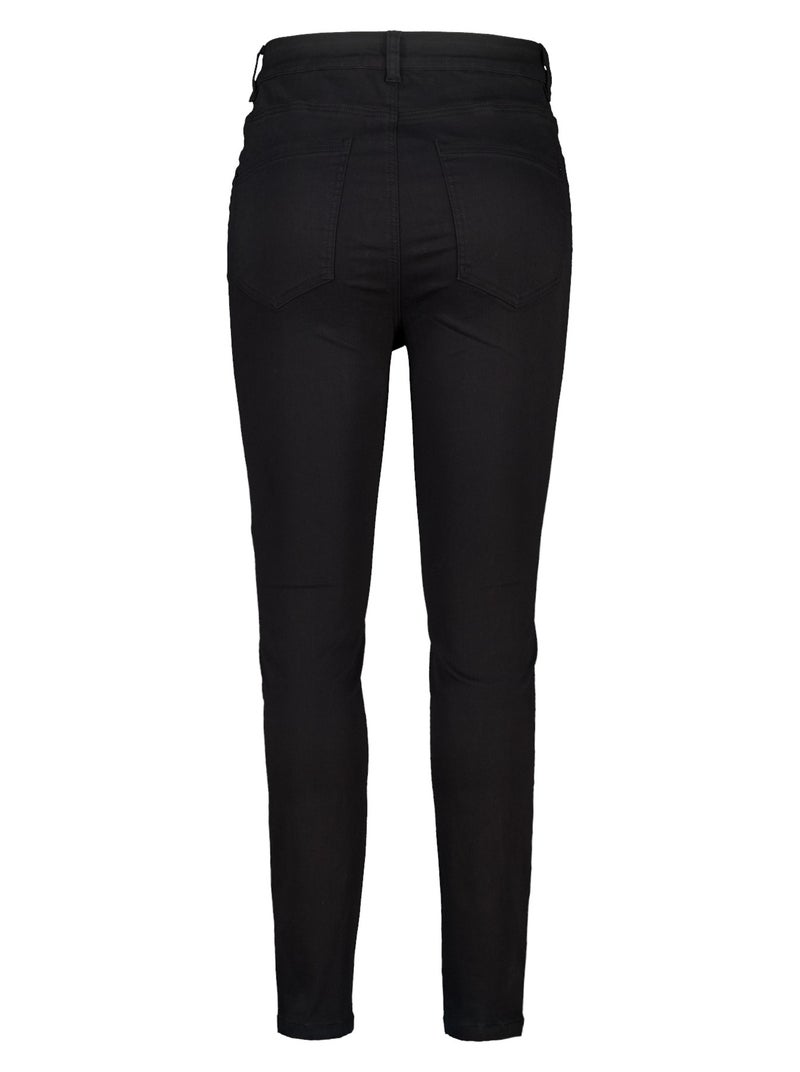 MS MODE Jean Jean skinny taille haute CHERRY Noir - Kiabi