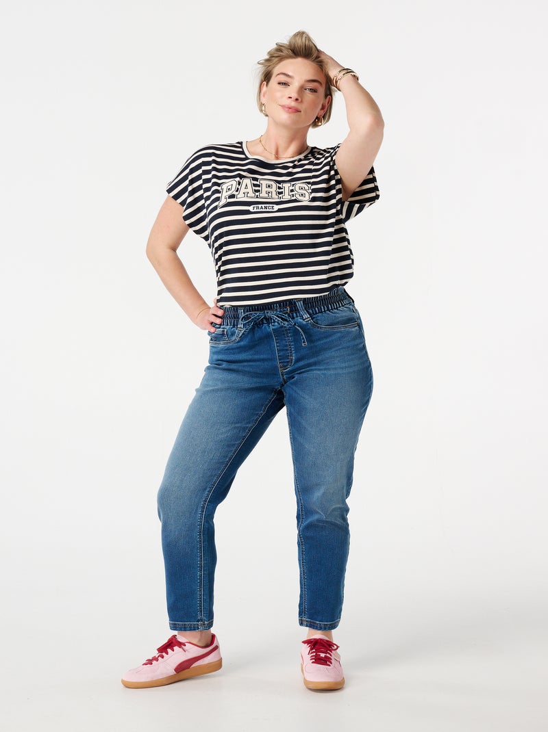 MS MODE Jean Jean slim Bleu roi - Kiabi