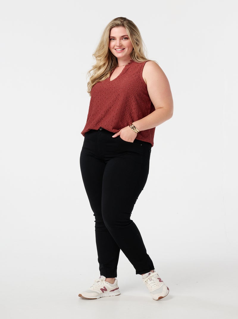 MS MODE Jean Jean slim IRIS Noir - Kiabi