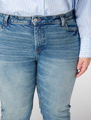 MS MODE Jean Jean straight leg à taille mi-haute