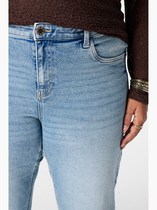MS MODE Jean Jean straight leg à taille mi-haute - Kiabi