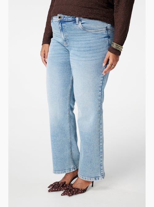 MS MODE Jean Jean straight leg à taille mi-haute - Kiabi
