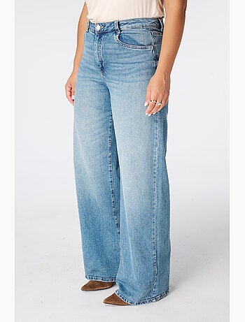 MS MODE Jean Jeans larges à taille haute