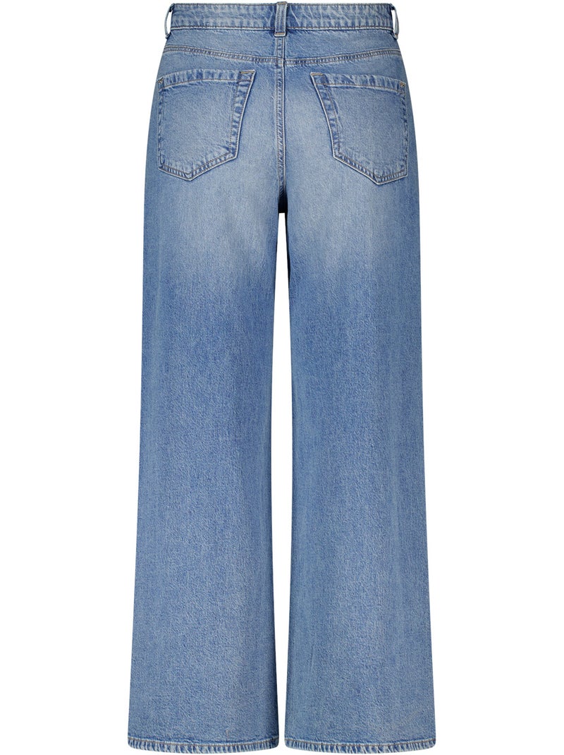 MS MODE Jean Jeans larges à taille haute Bleu denim - Kiabi
