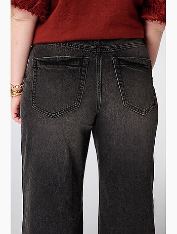 MS MODE Jean Jeans larges à taille haute