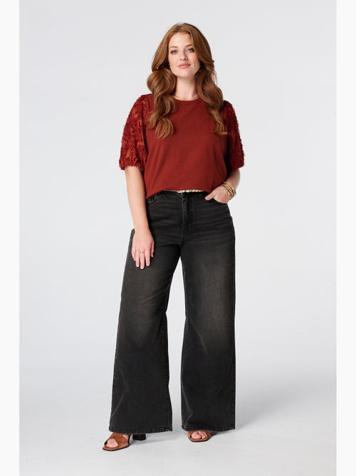 Ms Mode Jean jeans larges à taille haute - Kiabi