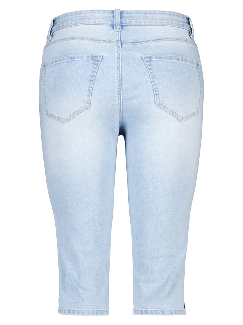 MS MODE Jean Pantacourt en jean Bleu denim - Kiabi