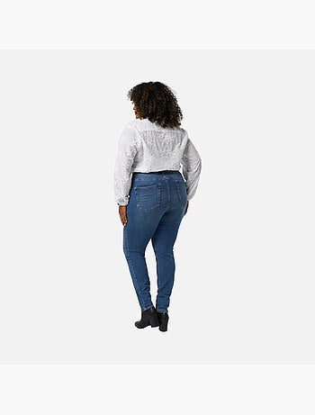 Ms mode jean skinny à taille haute cherry