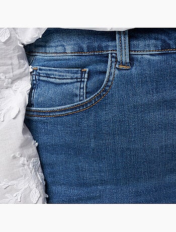 Ms mode jean skinny à taille haute cherry